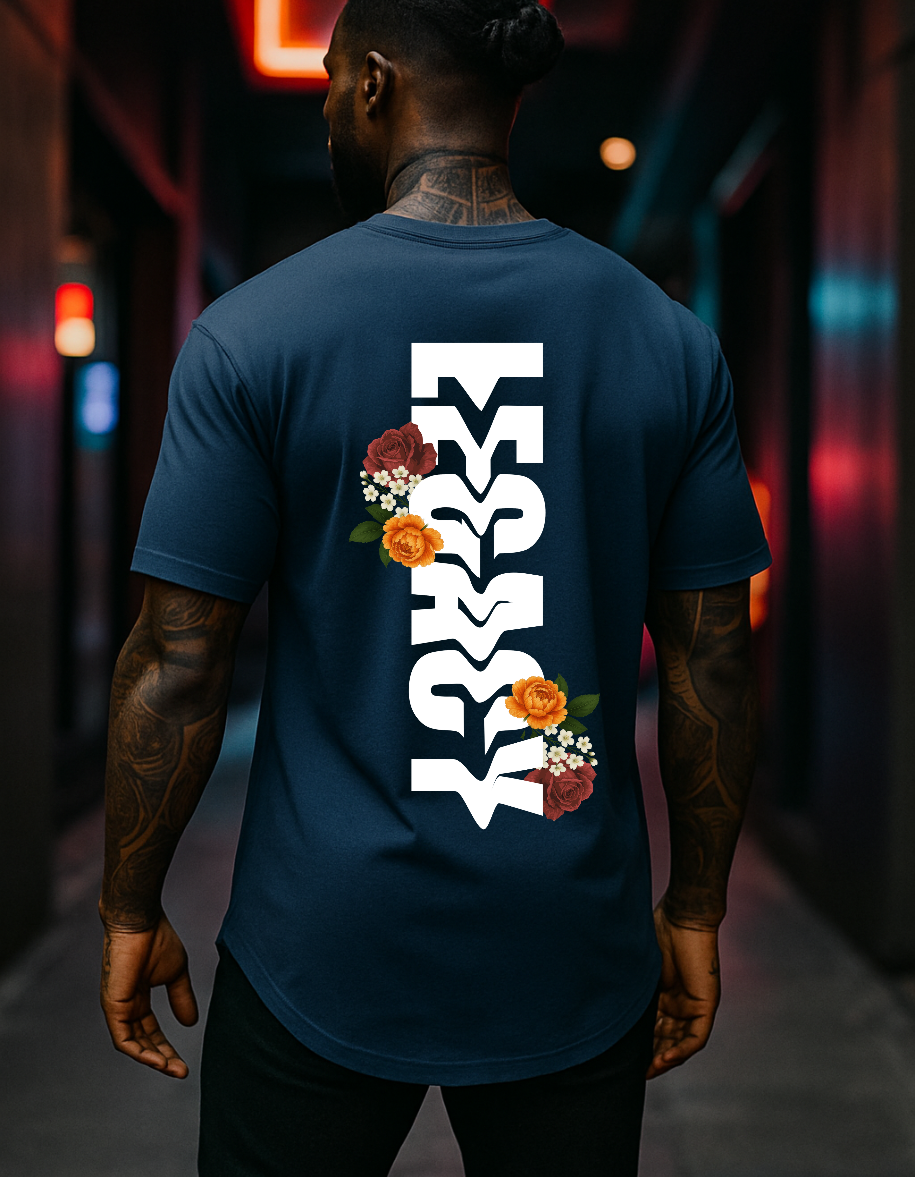 Legacy Bloom Curved Hem Tee